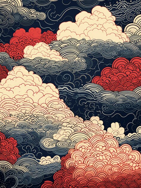 Schöne Wolken digitale Kunst