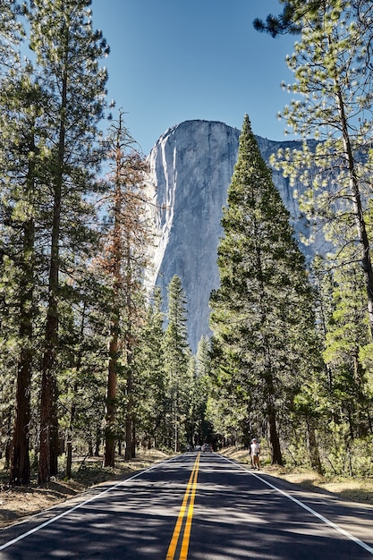 Kostenloses Foto schöner berg el capitan im yosemite nationalpark in kalifornien, usa