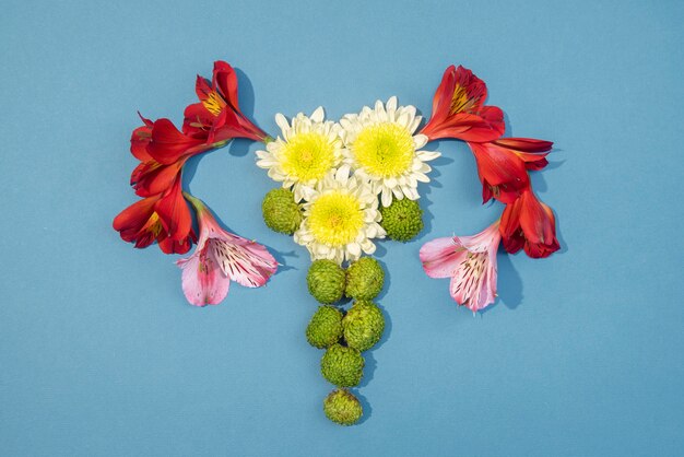 Schöner Blumenstillleben-Eierstock
