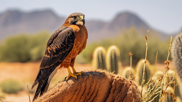 Schöner Falke in der Natur