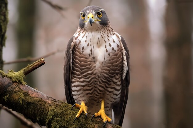 Schöner Falke in der Natur