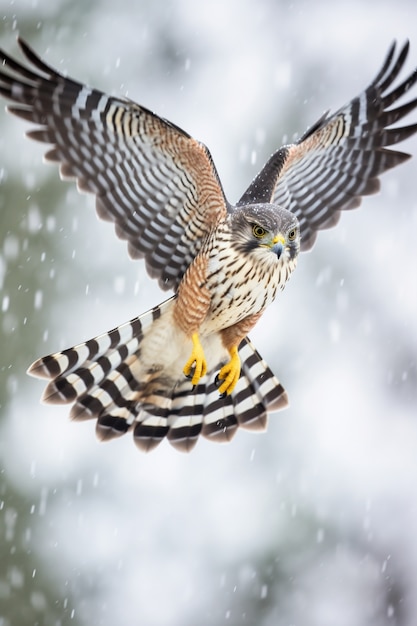 Kostenloses Foto schöner falke in der natur