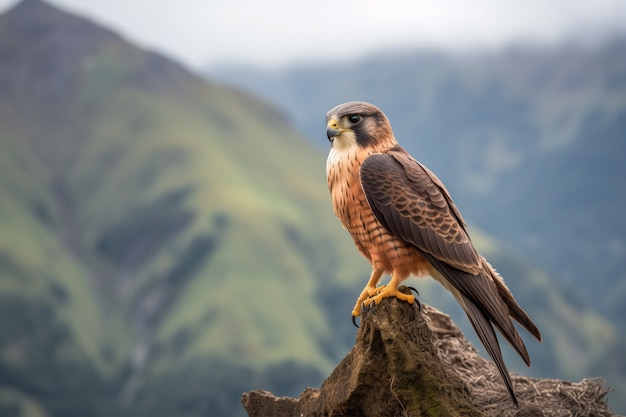 Kostenloses Foto schöner falke in der natur