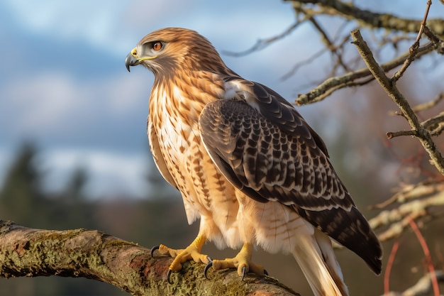 Kostenloses Foto schöner falke in der natur