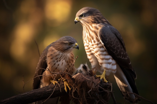 Schöner Falke in der Natur