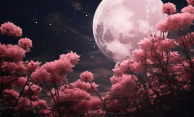 Schöner fotorealistischer Mond