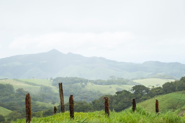 Schöner grüner Hügel und Berg in Costa Rica