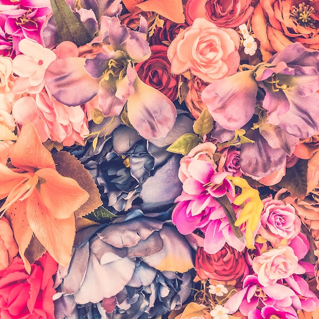 Schöner Hintergrund mit verschiedenen Blumen