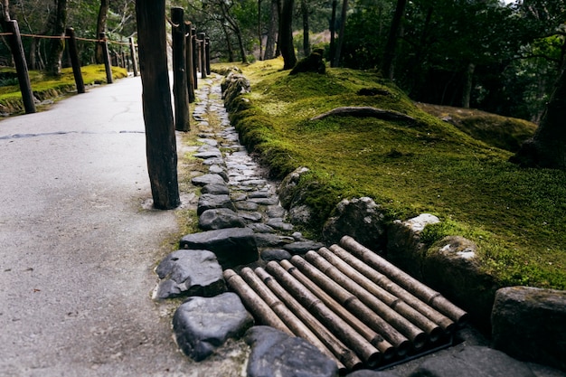 Schöner japanischer Garten