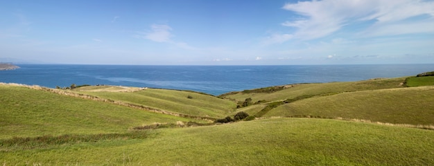 Schöner Landschaftsblick auf das Meer