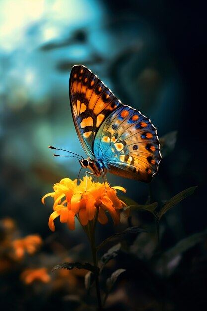 Schöner Schmetterling in der Natur