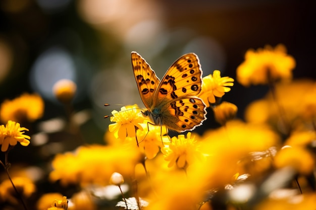 Kostenloses Foto schöner schmetterling in der natur