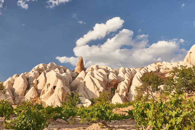 Schöner Schuss eines Berges unter einem blauen Himmel am Tag in der Türkei