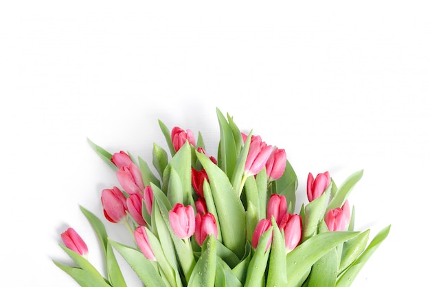 Kostenloses Foto schöner strauß tulpen