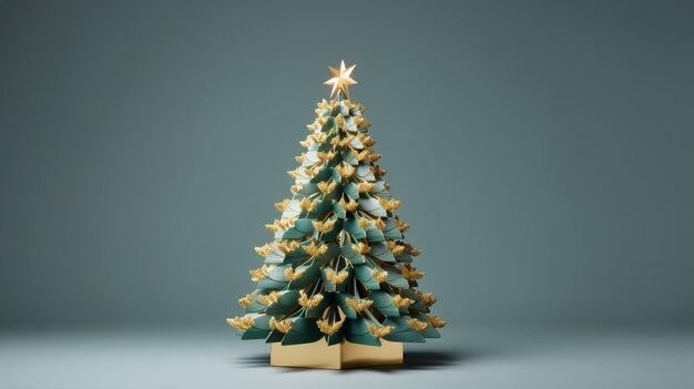 Schöner Weihnachtsbaum im Studio