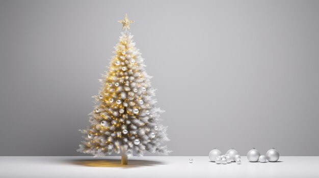 Schöner Weihnachtsbaum im Studio