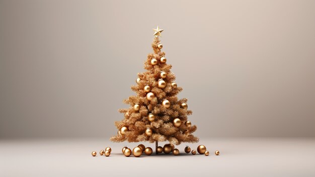 Schöner Weihnachtsbaum im Studio