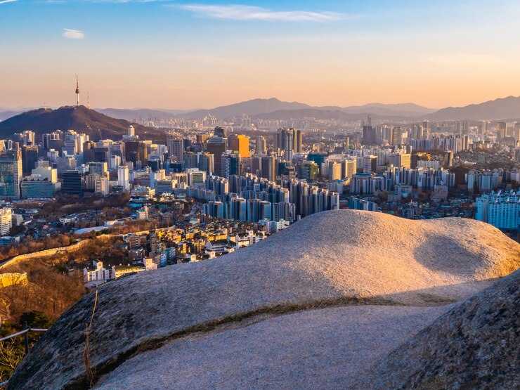 Kostenlose Foto schönes architekturgebäudestadtbild in seoul-stadt