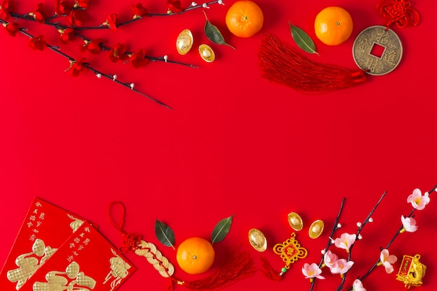 Schönes chinesisches Neujahrskonzept