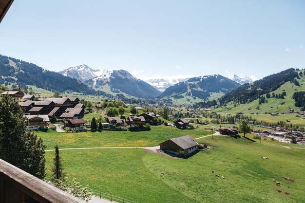Schönes Dorf in der Schweiz