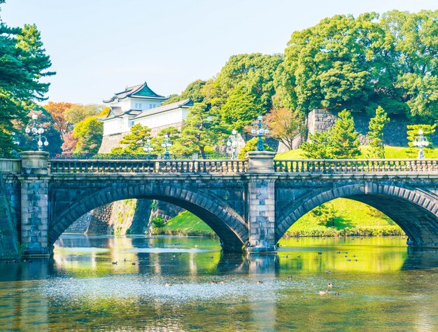 Schönes Kaiserpalastgebäude in Tokio