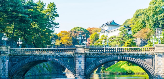 Schönes Kaiserpalastgebäude in Tokio