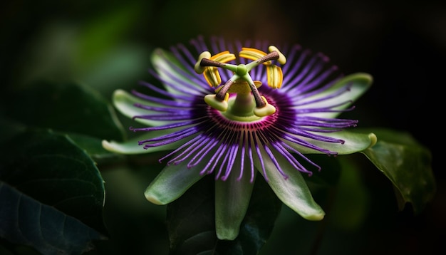 Kostenloses Foto schönheit in der natur nahaufnahme eines violetten blütenkopfes im sommer, erzeugt durch ki