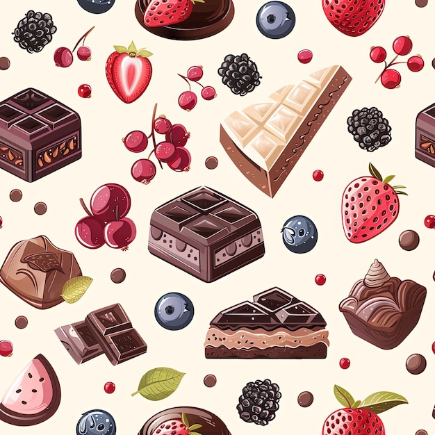 Schokoladen-Cartoon-Illustration