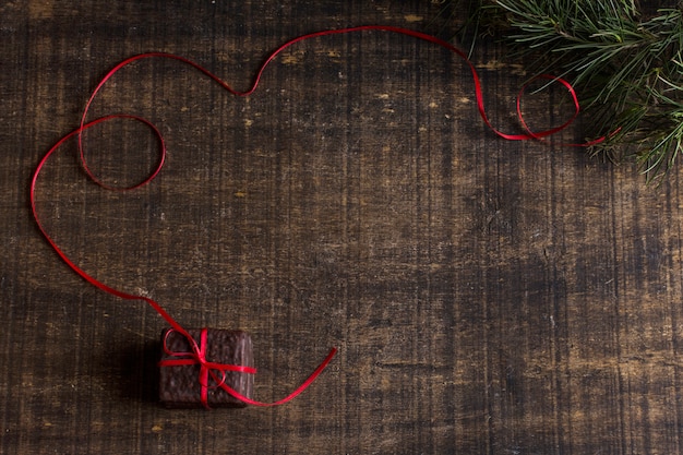 Schokoladen- und Weihnachtskonzept