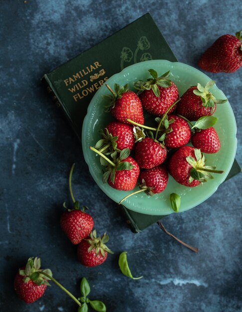 Schüssel Erdbeeren