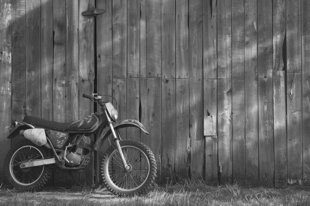 Kostenloses Foto schwarz-weiß-dirt-bike