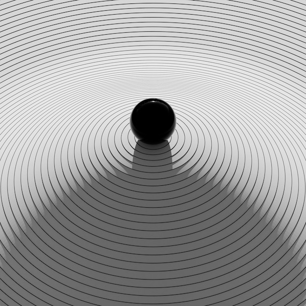 Schwarz-weißer 3D-Hintergrund