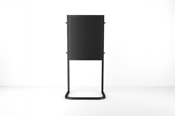 Kostenlose Foto schwarze schildtafel zur anzeige von informationen