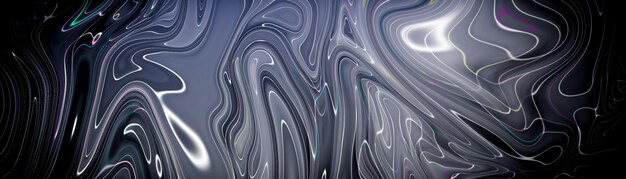 Schwarzer Marmor Tinte Textur Acryl gemalte Wellen Textur Hintergrundmuster kann für Tapeten oder Hautwandfliesen luxuriös verwendet werden