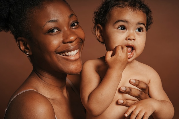 Kostenloses Foto schwarzes familienporträt