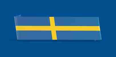 Kostenloses Foto schweden-flagge-banner