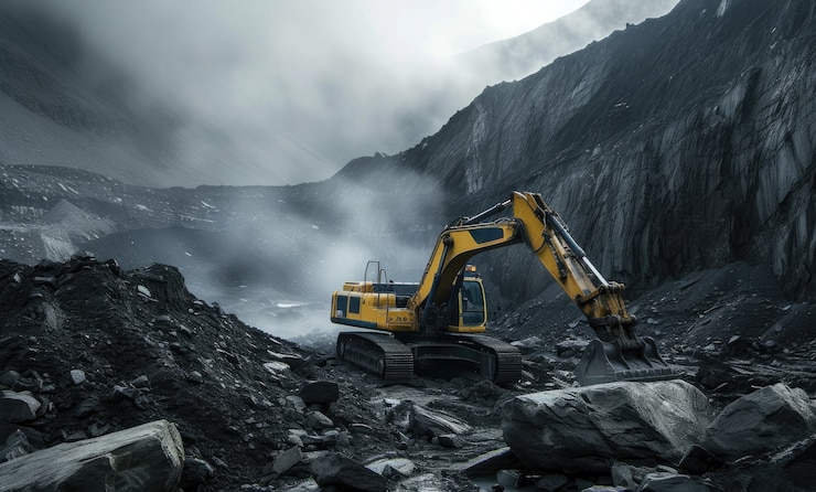 Kostenlose Foto schwere maschinen, die in der bauindustrie und im maschinenbau eingesetzt werden