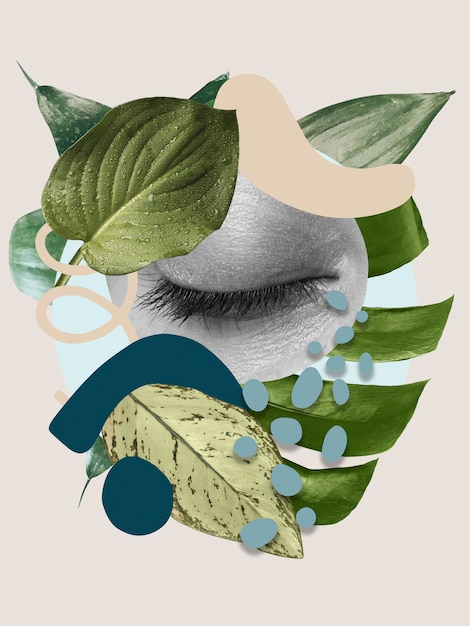 Sehsinn mit Tränencollage