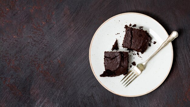 Selbst gemachter Kuchen aus Schokolade