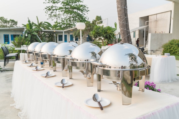 Selektiver Fokuspunkt auf Catering-Buffet Essen