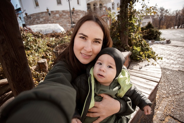 Selfie-Porträt für Videoanruf