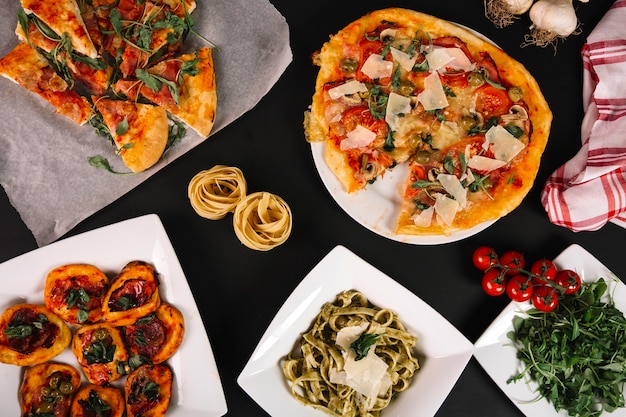 Set italienisches Essen
