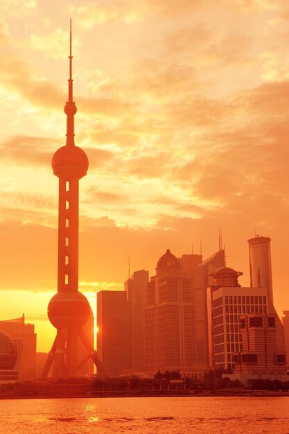 Shanghai-Morgensonnenaufgang