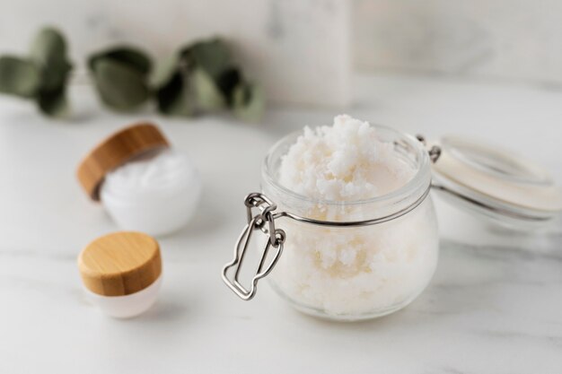 Shea Butter Schönheitsbehandlung Anordnung