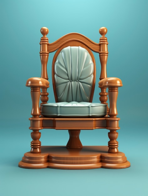 Sicht auf den 3D-Stuhl zur Feier des Anwaltstages