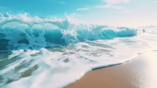 Sicht auf die natürliche Strandlandschaft