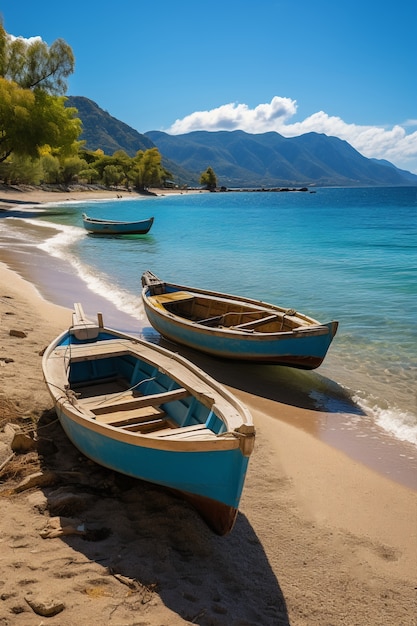 Kostenloses Foto sicht auf ein boot auf dem wasser