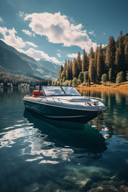 Sicht auf ein Boot auf dem Wasser