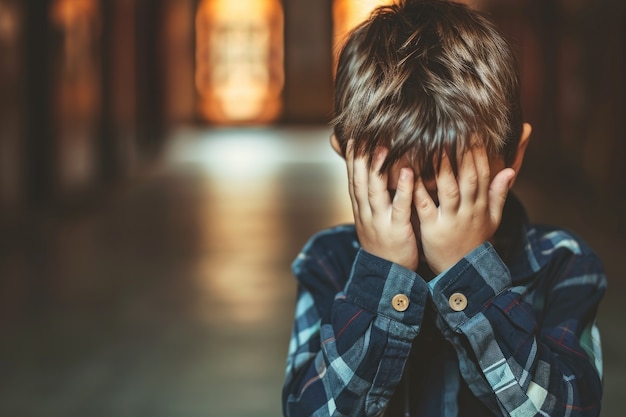 Kostenloses Foto sicht auf ein kind, das in der schule gemobbt wird