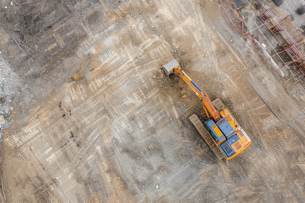 Kostenloses Foto sicht auf eine moderne baustelle